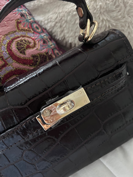 “Monaco” bag donkerbruin