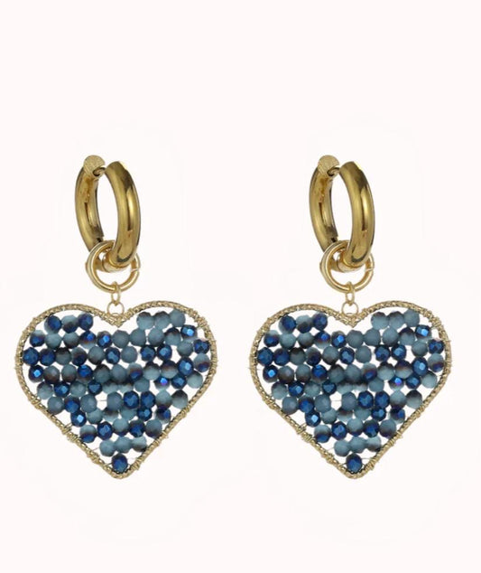'Blue lover' oorbellen