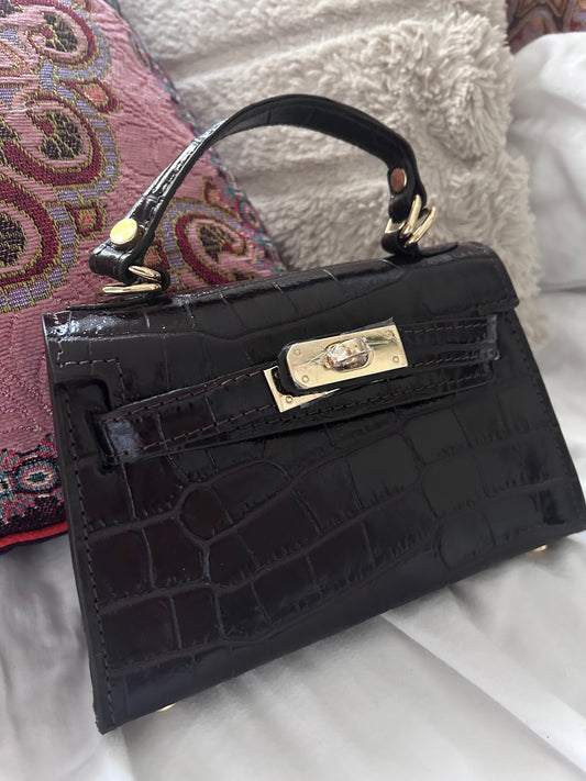 “Monaco” bag donkerbruin