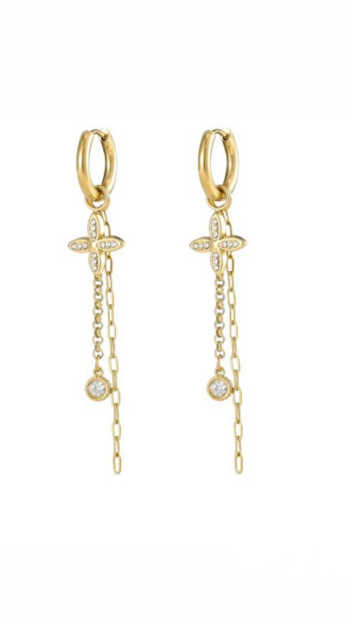 “Boho” oorbellen goud