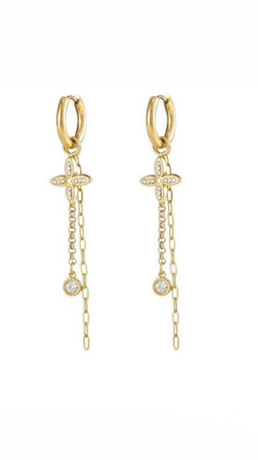 “Boho” oorbellen goud