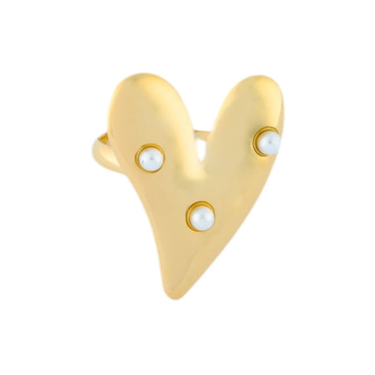 'Pearled love' ring