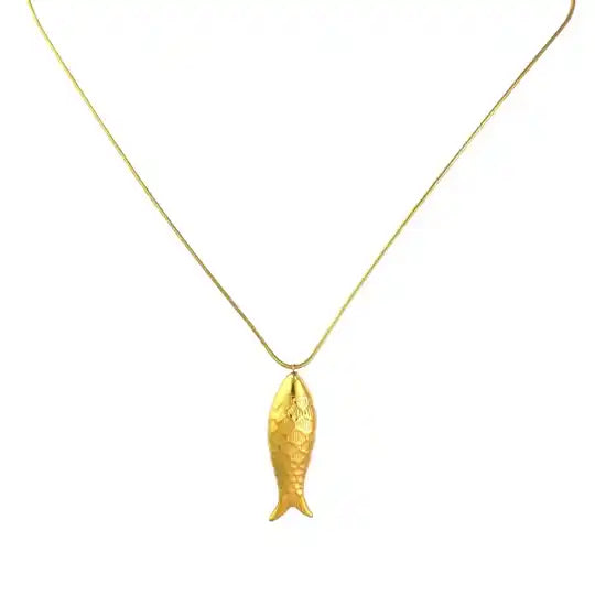 'happy fish' necklace