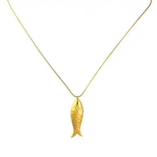 'happy fish' necklace