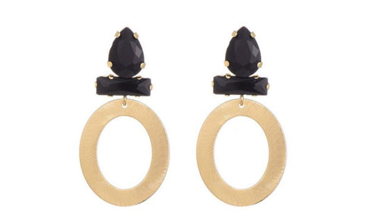“Black winter” oorbellen