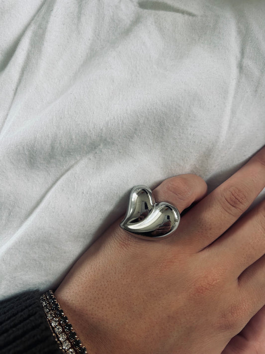 'Silver love' ring