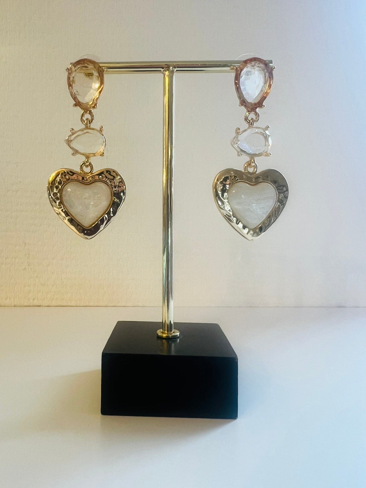 'chic white' oorbellen