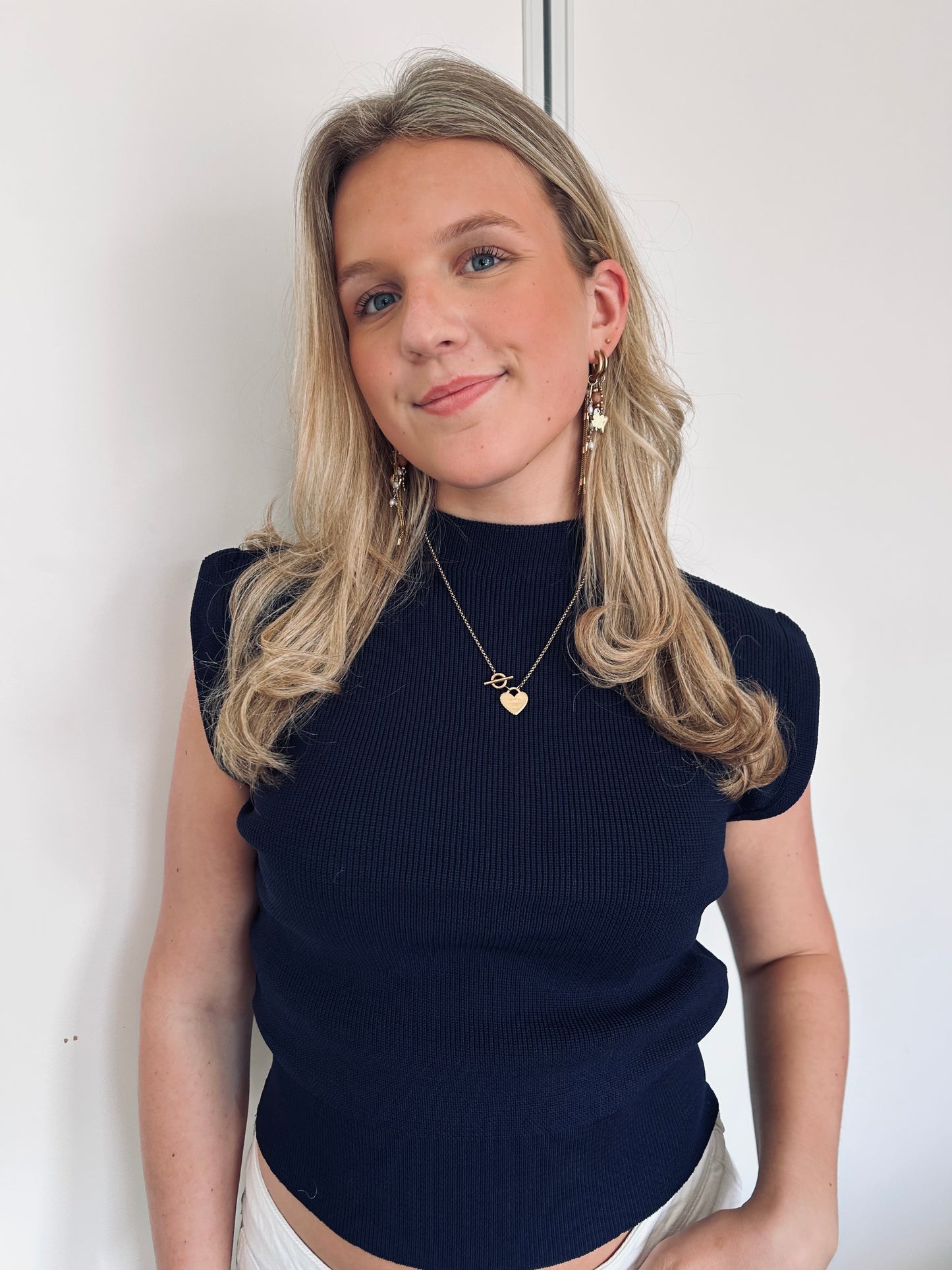 'Juliette' top navy