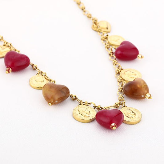 'Pink charm' ketting