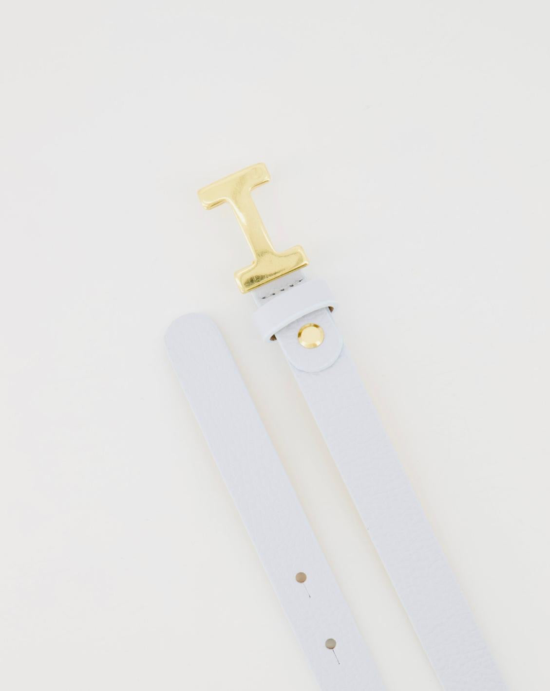 'Hi cutie' riem babyblauw