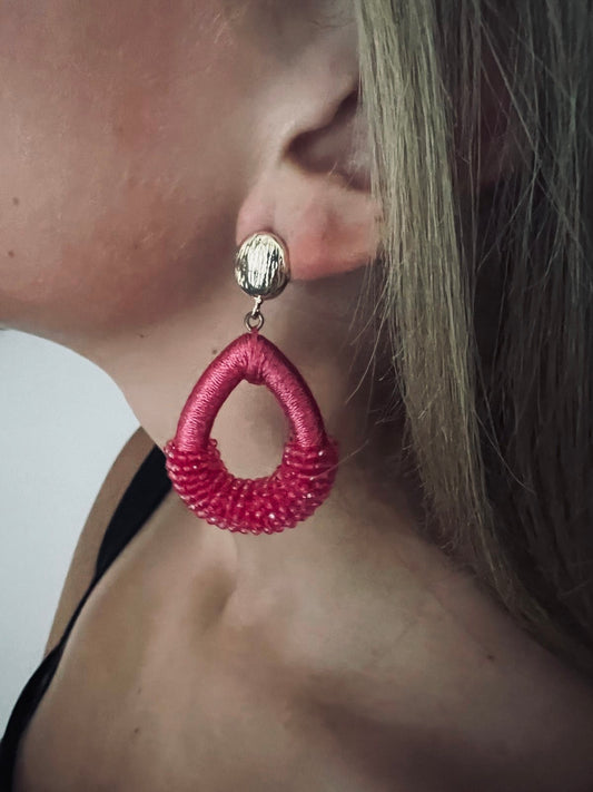 'Pretty pink' oorbellen
