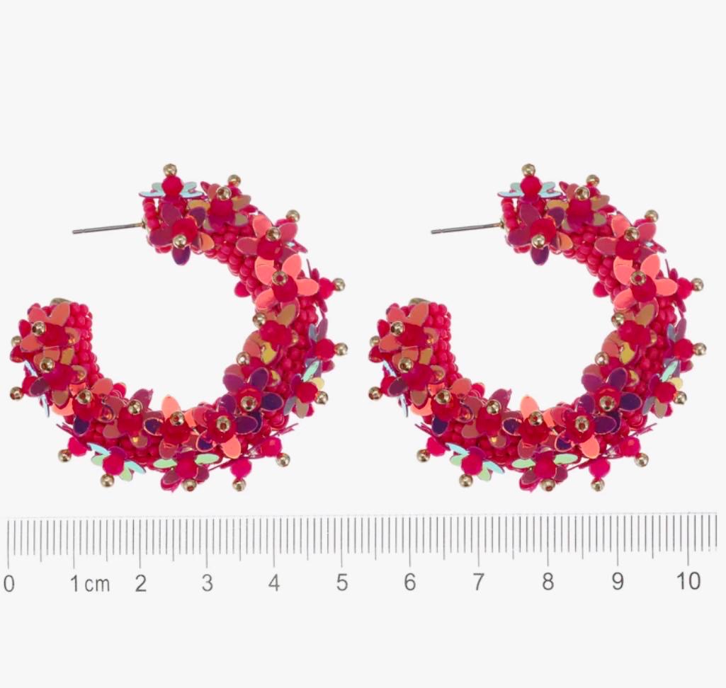 'Pink hottie' earings