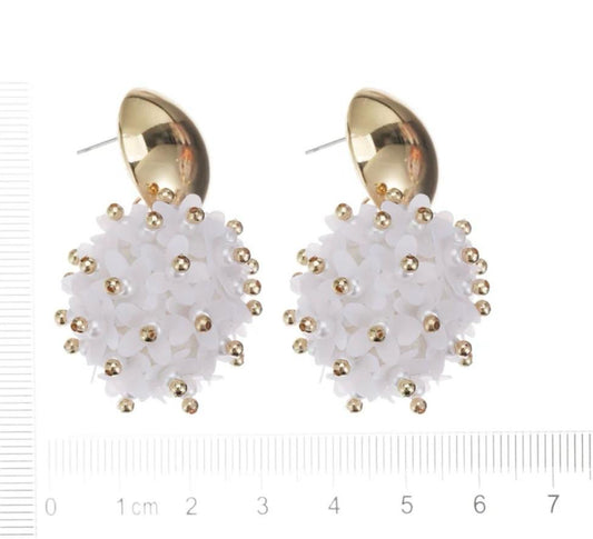 'White winter' oorbellen