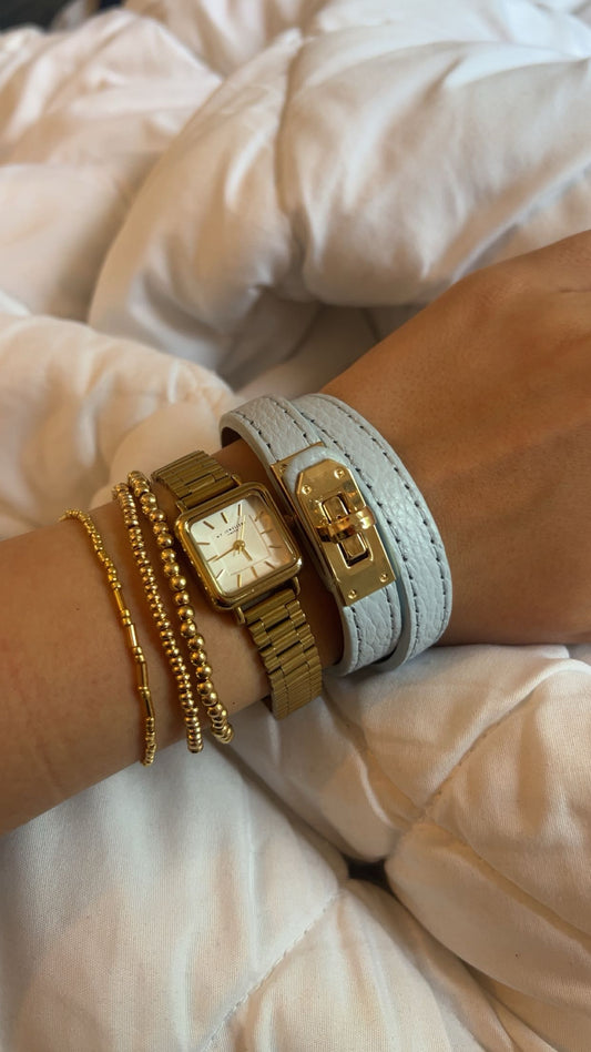 ‘Mabelle’ armband licht blauw