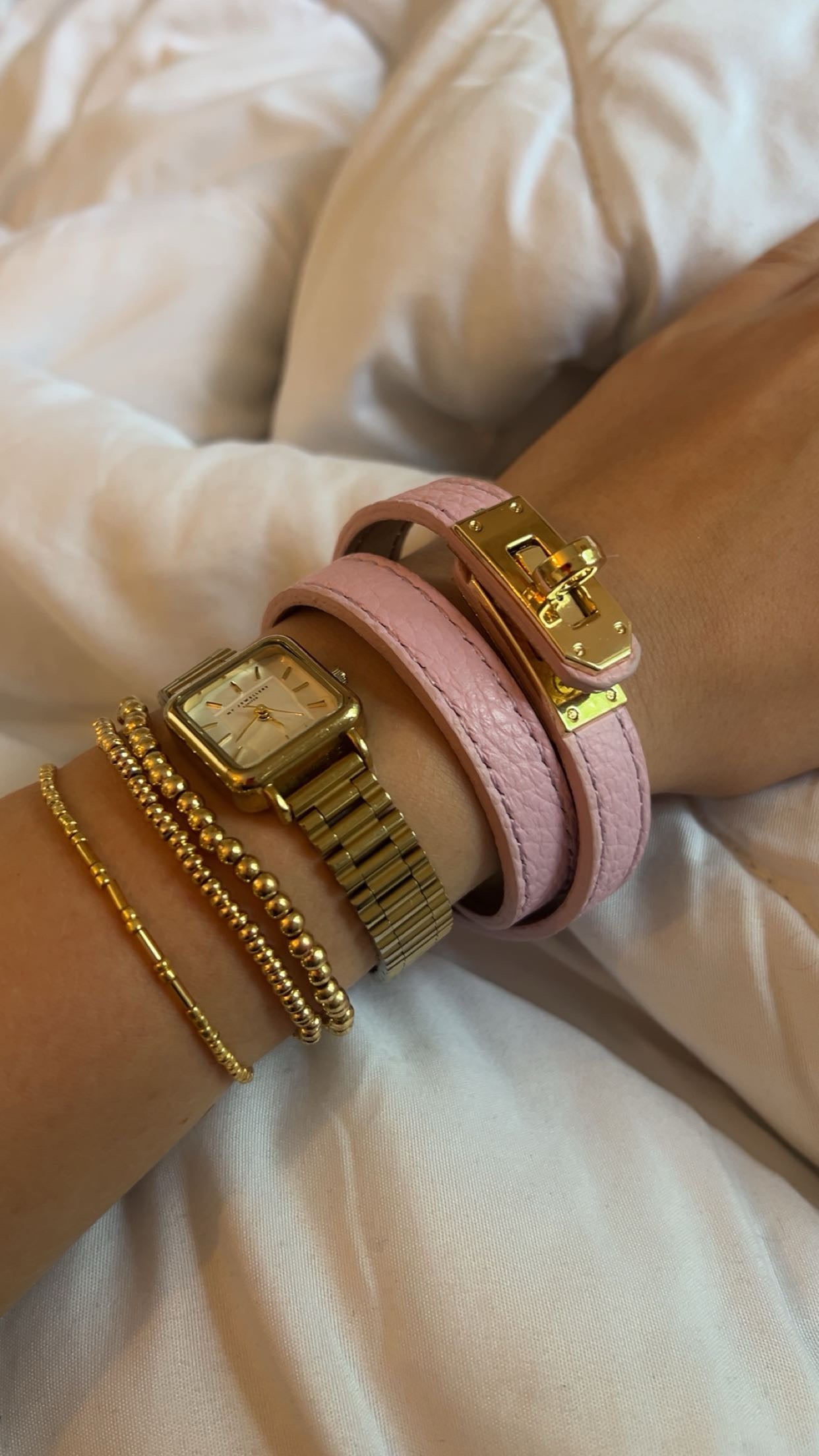 ‘Mabelle’ armband roze