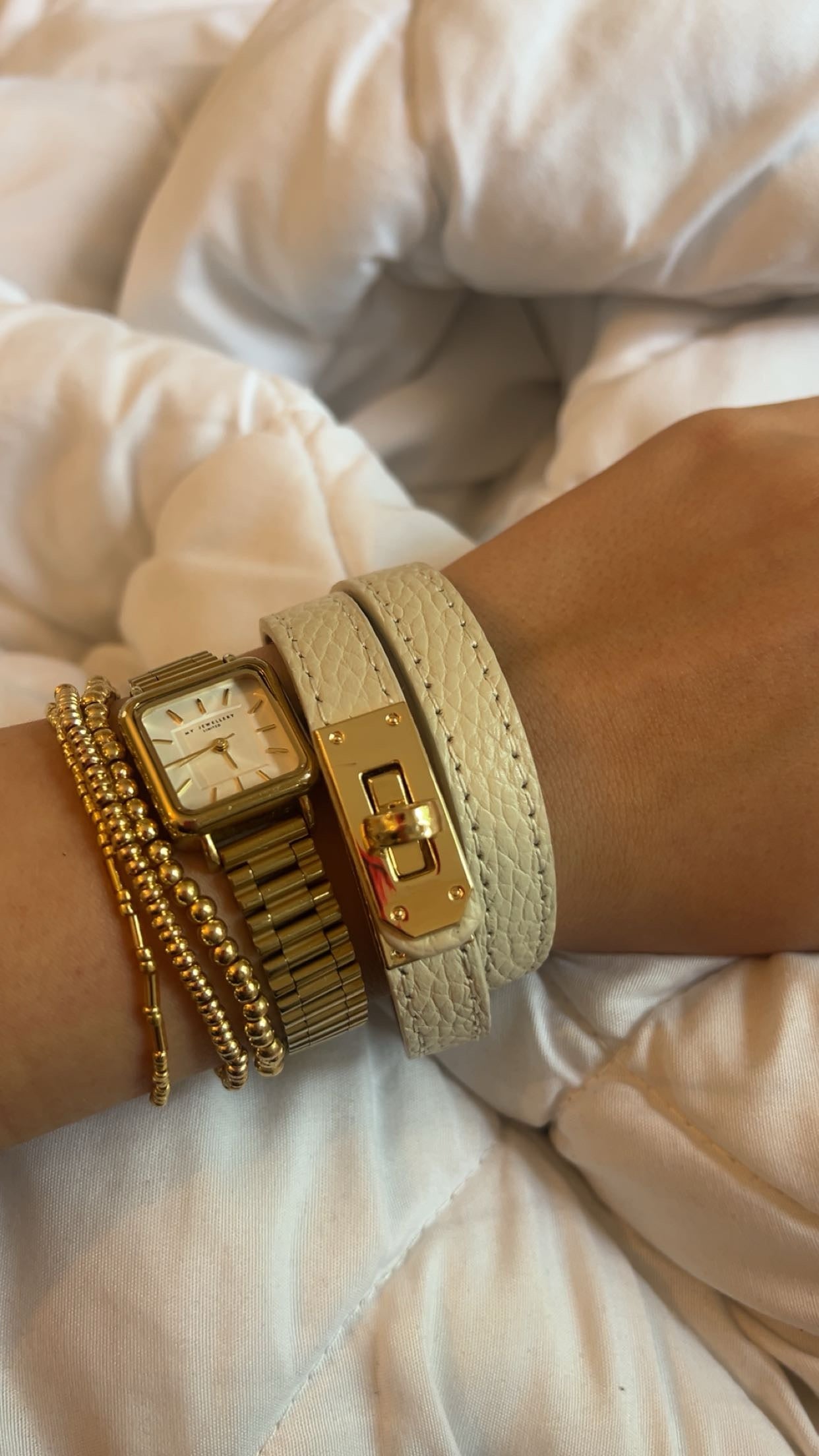 ‘Mabelle’ armband beige