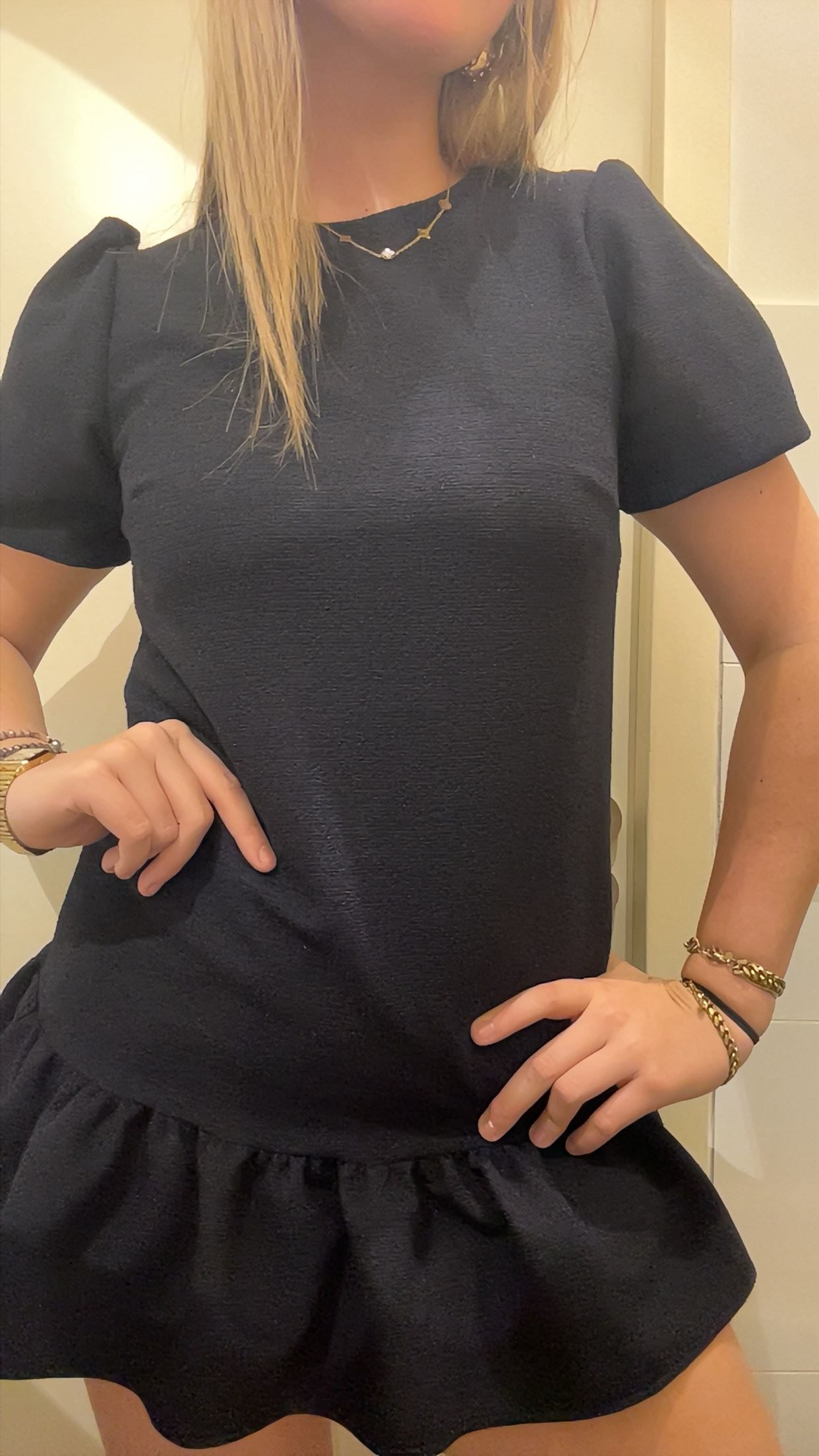 “Poppy Dress” navy