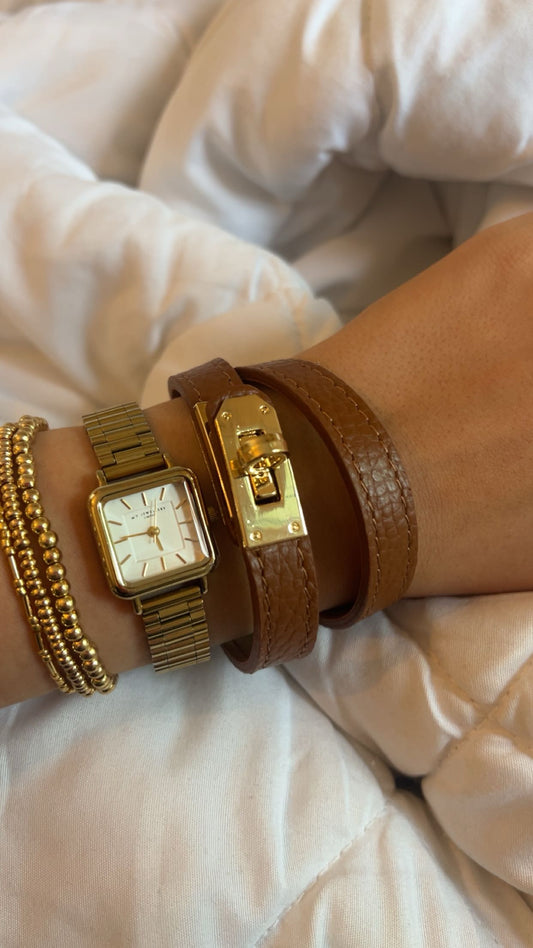 ‘Mabelle’ armband bruin