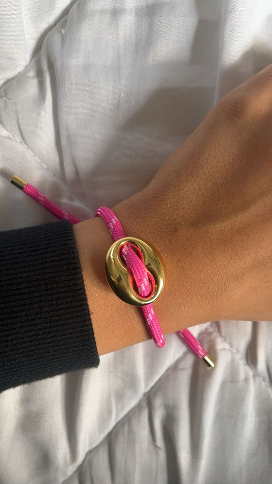 “Macy” armband licht roze