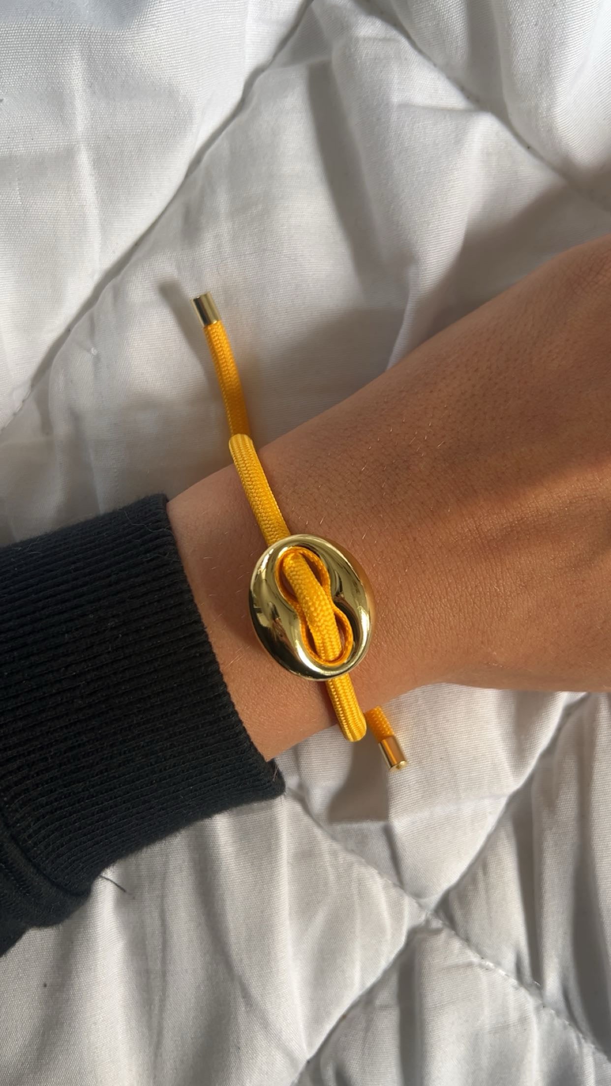 “Macy” armband geel