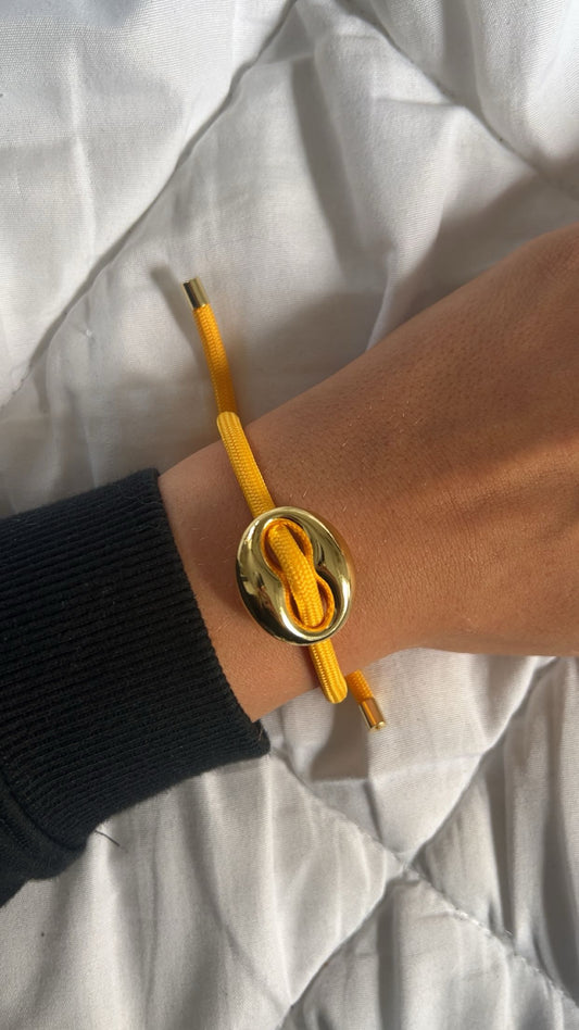 “Macy” armband geel