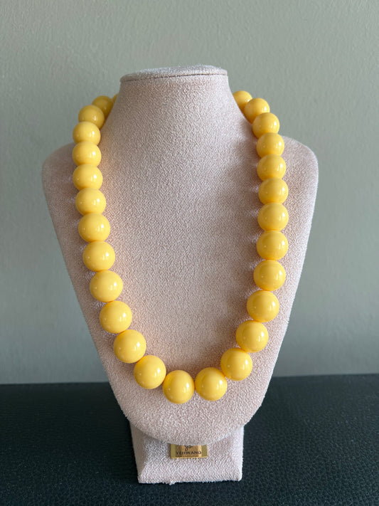 Ketting "sunny" butter yellow