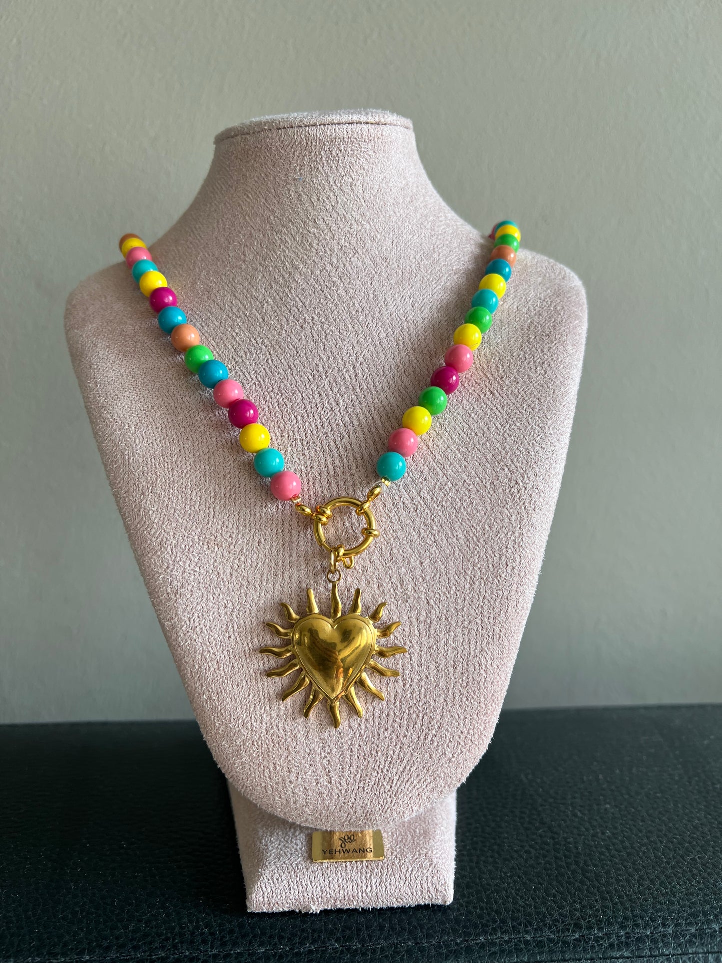 Ketting "colorful sun"