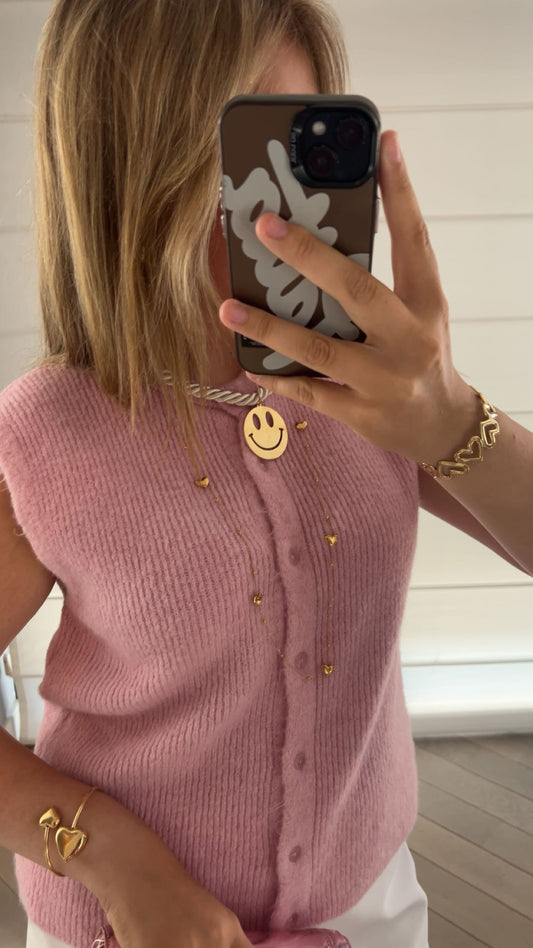 Sophie' gilet roze