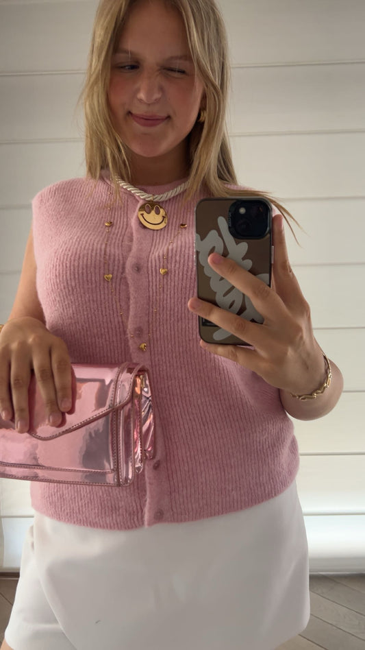 Sophie' gilet roze
