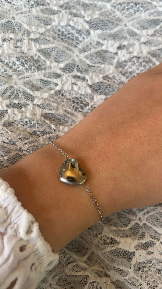 'Chunky heart' armband