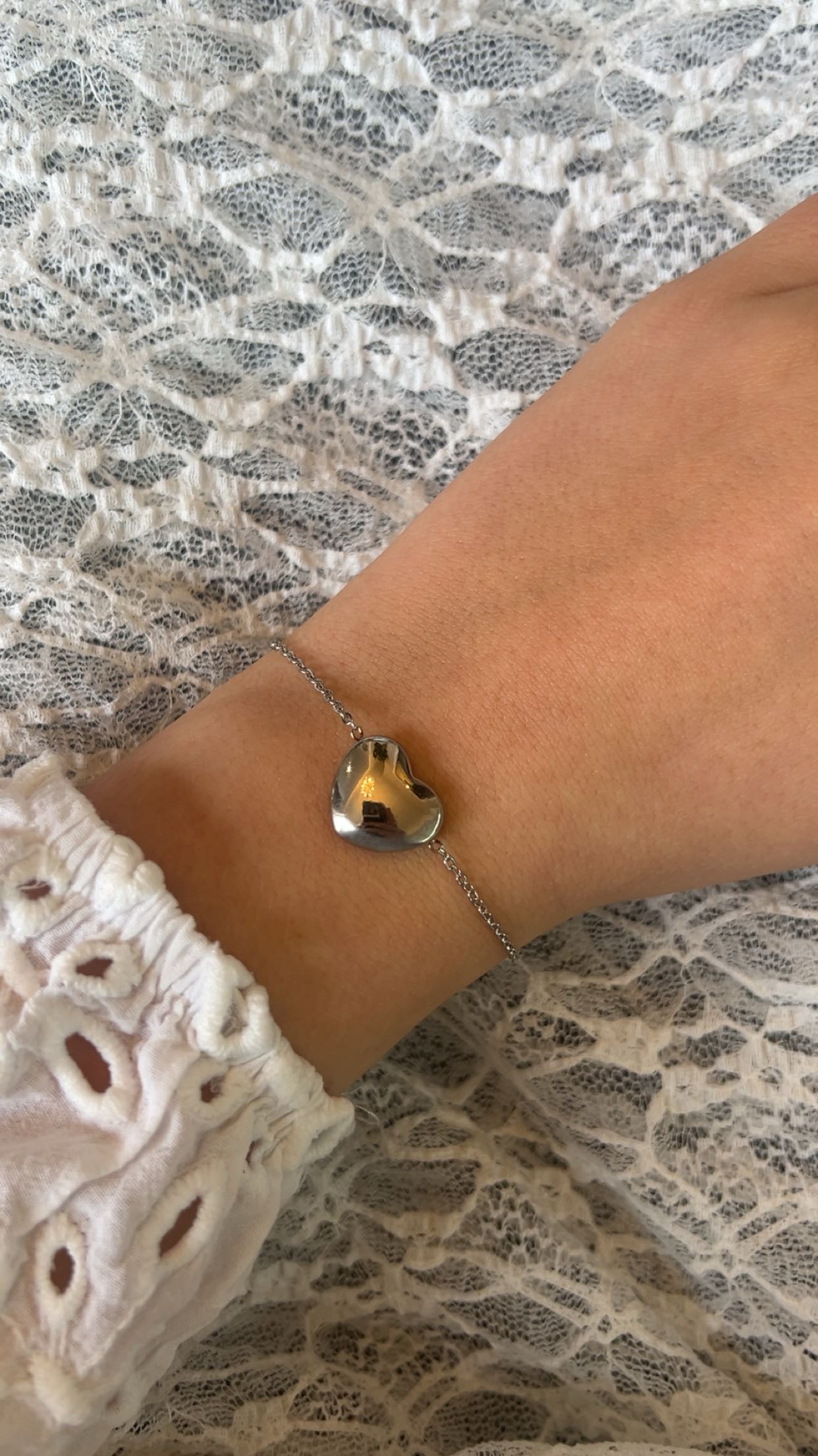 'Chunky heart' armband