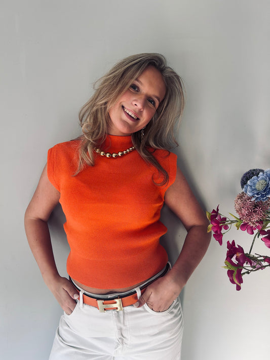 'Juliette' top orange