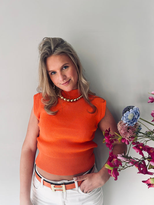 'Juliette' top orange