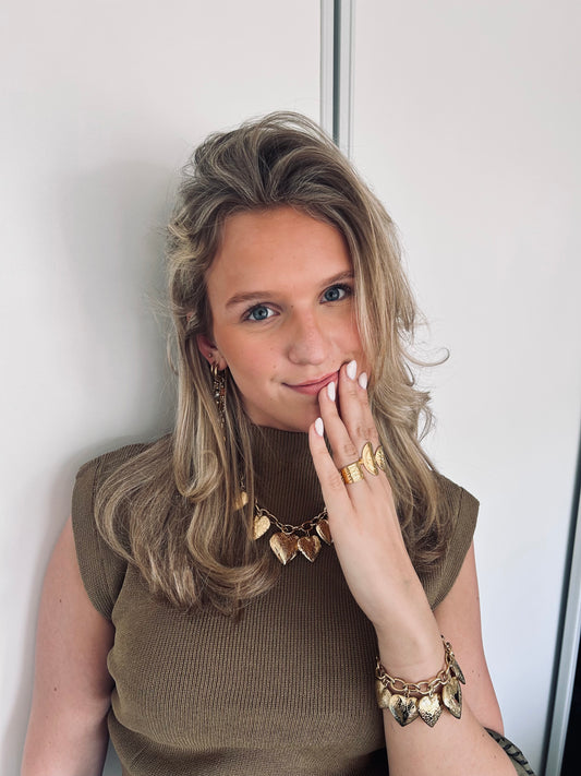 'Juliette' top green