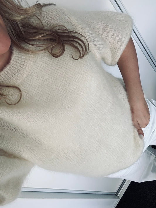'Mohair' trui beige